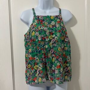 Maeve Green Floral Print Camisole Top